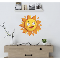 Sticker de interior soare